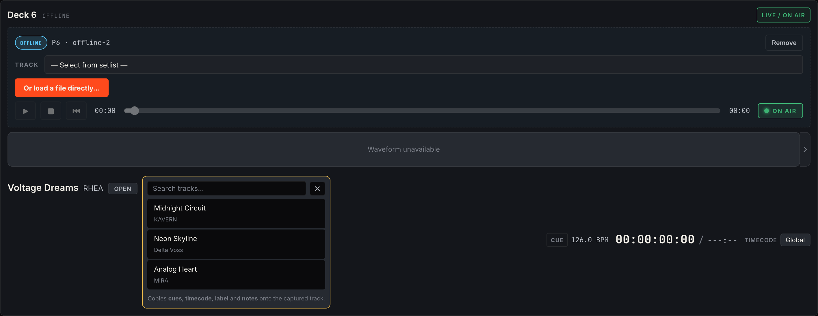 Capture & Copy inline picker